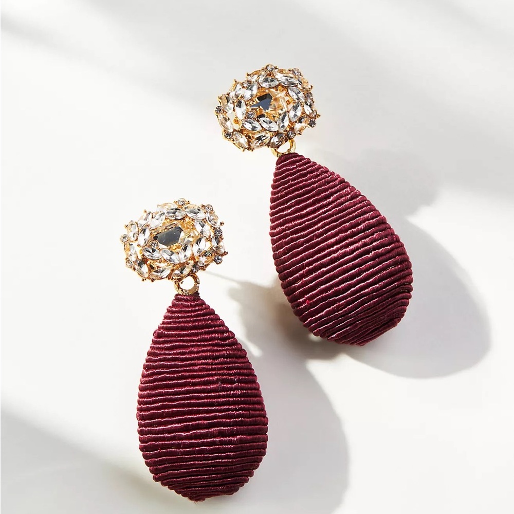 New Anthropologie Wrapped Dropped Earrings